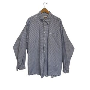CINCH Western Shirt Men's XL Blue White Stripe Long Sleeve Button Down